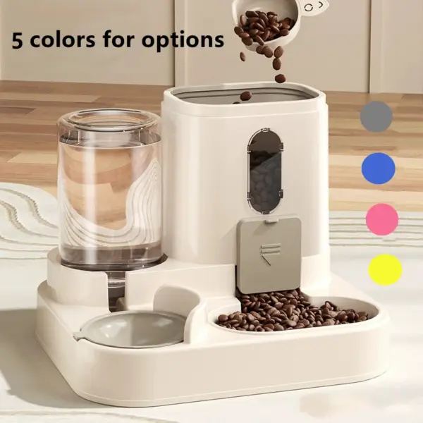 Automatic Dog Cat Feeder and Water Dispenser Gravity Food Feeder