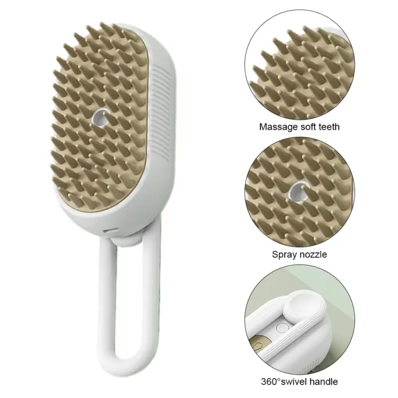 3 in 1 Pet Electric Steam Brush Cat and Dog Cleaning Spray Massage - Image 5