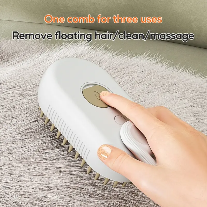 3 in 1 Pet Electric Steam Brush Cat and Dog Cleaning Spray Massage - Image 4