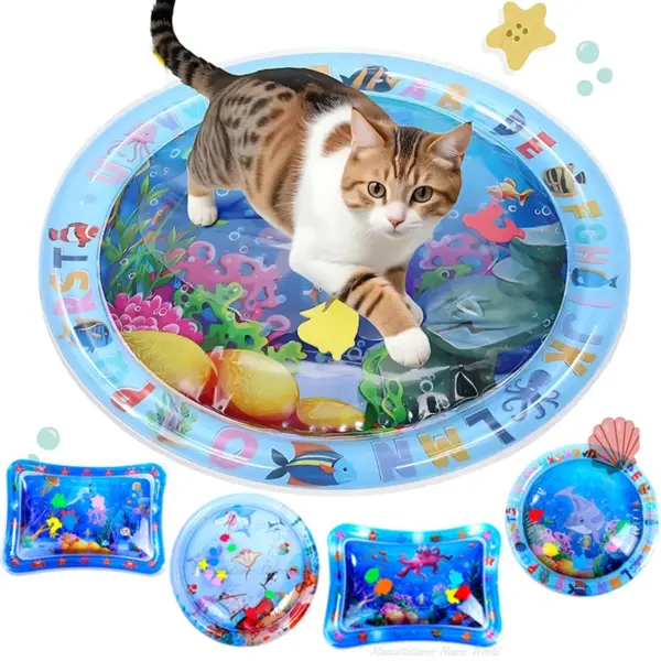 Cat Playing Water Mat Sensory