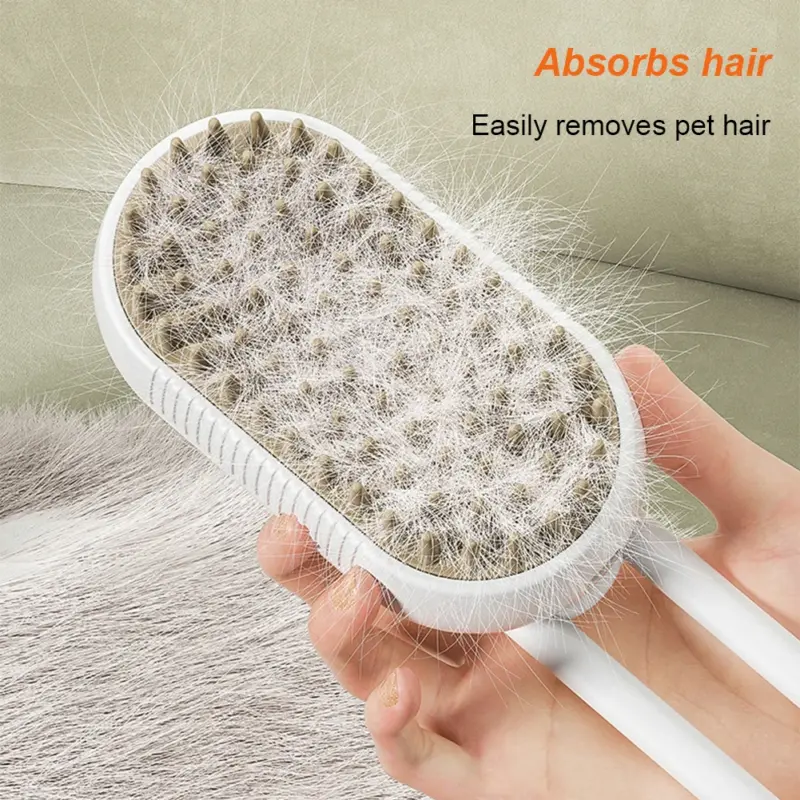 3 in 1 Pet Electric Steam Brush Cat and Dog Cleaning Spray Massage - Image 2
