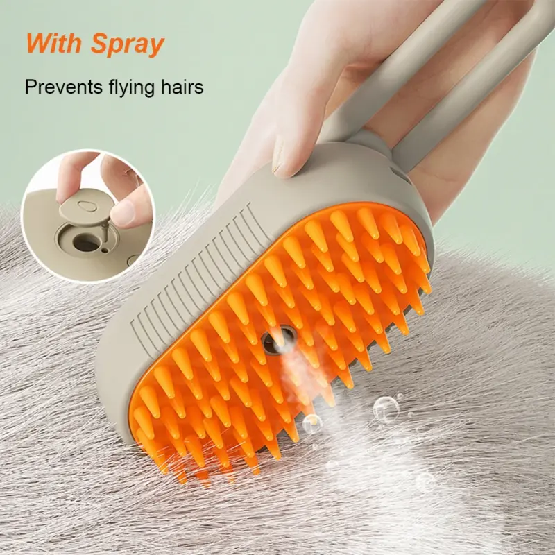 3 in 1 Pet Electric Steam Brush Cat and Dog Cleaning Spray Massage - Image 3